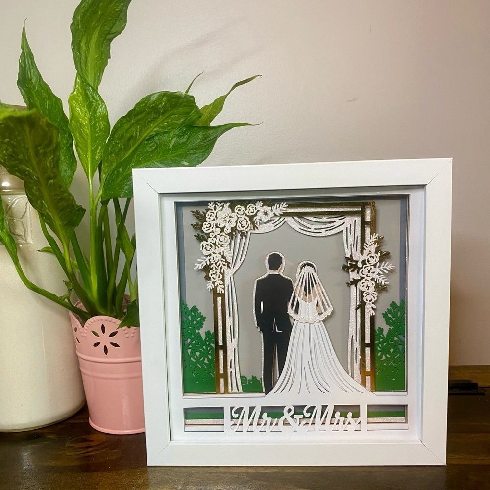 3D Wedding Shadowbox